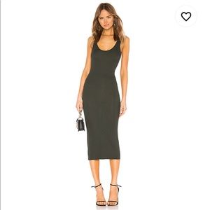 Enza Costa Rib Tank Midi Dress